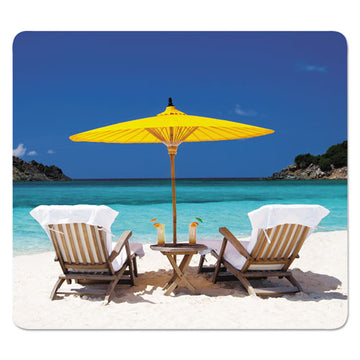 Fellowes® Recycled Mouse Pads, Caribbean Beach Design, 9 X 1-16 freeshipping - TVN Wholesale